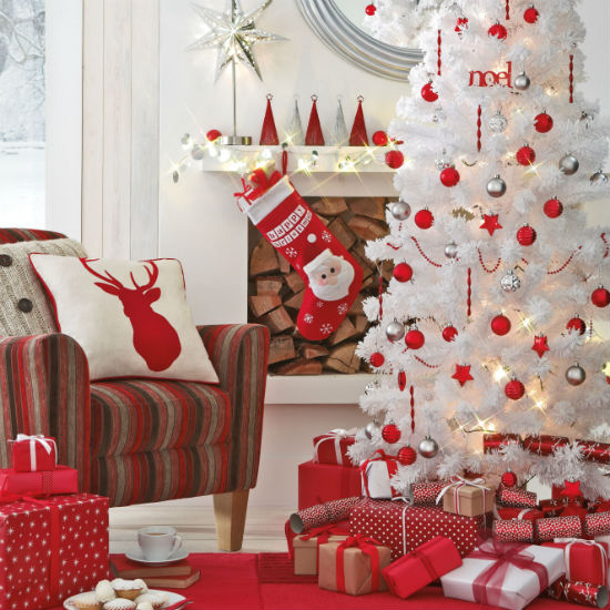 Christmas Interior Design Ideas: Red & White Christmas Chic | Terrys ...