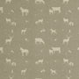 ANTE DECOR Country Animals Printed Cotton Made To Measure Curtains Beige Cream Sample Image