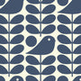 Orla Kiely Early Bird Made to Measure Roller Blind Dark Marine Sample Image