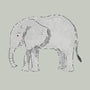 Sophie Allport Elephant Made to Measure Blackout Roller Blind Green Grey Sample Image