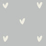 Sophie Allport Hearts Made to Measure Curtain Grey Sample Image