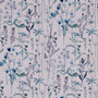 Wildflowers Made to Measure Roman Blind Indigo Sample Image