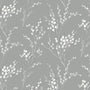 Laura Ashley Pussy Willow Made To Measure Curtains Steel Sample Image