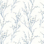 Laura Ashley Pussy Willow Made To Measure Curtains Off White Seaspray Sample Image