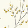 Laura Ashley Pussy Willow Made to Measure Blackout Roller Blind Ochre Yellow Sample Image