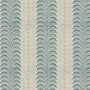 Land & Shore Fintra Stripe Made To Measure Roman Blind Teal Sample Image