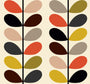 Orla Kiely Multi Stem Made to Measure Blackout Roller Blind Tomato Sample Image