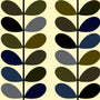 Orla Kiely Multi Stem Made to Measure Wave Curtain + FREE Track Moss Sample Image
