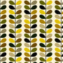 Orla Kiely Multi Stem Translucent Made to Measure Roller Blind Yellow Sample Image