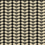 Orla Kiely Tiny Stem Made to Measure Roman Blind Black Sample Image
