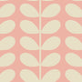 Orla Kiely Tiny Stem Made to Measure Wave Curtain + FREE Track Pink Sample Image