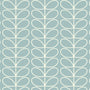 Orla Kiely Jumbo Linear Stem Made to Measure Roman Blind Aqua Sample Image