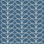 Orla Kiely Jumbo Linear Stem Made to Measure Roman Blind Marine Sample Image