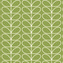Orla Kiely Jumbo Linear Stem Made to Measure Blackout Roller Blind Chalky Green Sample Image