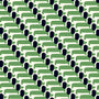 Orla Kiely Dog Show Made to Measure Curtain Green Sample Image