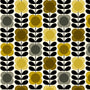 Orla Kiely Spot Flower Stem Made to Measure Roman Blind Yellow Grey Sample Image
