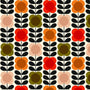 Orla Kiely Spot Flower Stem Made to Measure Roman Blind Tomato Pink Sample Image
