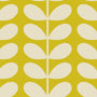 Orla Kiely Tiny Stem Made to Measure Wave Curtain + FREE Track Yellow Sample Image