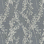 Grace Jacquard Sprig Made To Measure Roman Blind Navy Sample Image