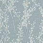 Grace Jacquard Sprig Made To Measure Curtains Smoky Blue Sample Image
