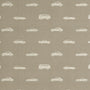 ANTE DECOR Vintage Cars Printed Cotton Made To Measure Curtains Beige Cream Sample Image