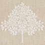 William Morris Marigold Tree Embroidery Made to Measure Curtain Chalk Sample Image