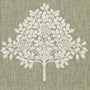 William Morris Marigold Tree Embroidery Made to Measure Roman Blind Nettle Sample Image