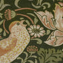 William Morris Strawberry Thief Velvet Made to Measure Curtain Nettle Sample Image