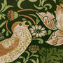 William Morris Strawberry Thief Velvet Made to Measure Roman Blind Nettle Sample Image
