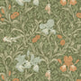 William Morris Iris Made To Measure Roman Blind Moss Sample Image