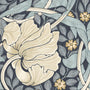 William Morris Pimpernel Translucent Made to Measure Roller Blind Indigo Sample Image