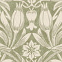 William Morris Sunflower Made to Measure Blackout Roller Blind Artichoke Sample Image