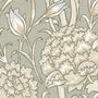 William Morris Wild Tulip Translucent Made to Measure Roller Blind Sage Sample Image
