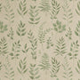 ANTE DECOR Willow Printed Cotton Made To Measure Curtains Green Sample Image