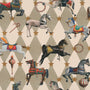 Carrie Neely Carousel Made To Measure Curtains Biscuit Sample Image