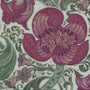 HOUSE Llewelyn-Bowen Down The Dilly Printed Velvet Made To Measure Roman Blind Damson Sample Image