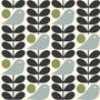 Orla Kiely Early Bird Made to Measure Blackout Roller Blind Granite Sample Image