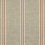 ANTE DECOR Latham Printed Cotton Stripe Made To Measure Curtains Sienna Sample Image