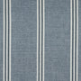 ANTE DECOR Latham Printed Cotton Stripe Made To Measure Curtains Blue On Blue Sample Image