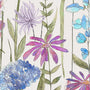 Voyage Florabunda Made to Measure Roman Blind Bluebell Ecru Sample Image