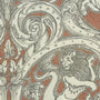 HOUSE Llewelyn-Bowen Menagerie Artois Printed Made To Measure Curtains Scarlet Sample Image