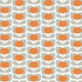 Orla Kiely Ditsy Made to Measure Wave Curtain + FREE Track Cyclamen Sample Image