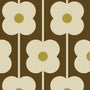 Orla Kiely Abacus Flower Made To Measure Roman Blind Conker Sample Image