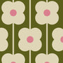 Orla Kiely Abacus Flower Blackout Made To Measure Roller Blind Seagrass Sample Image