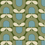 Orla Kiely Striped Tulip Made To Measure Roman Blind Bancha Sample Image