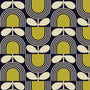 Orla Kiely Striped Tulip Made To Measure Roman Blind Navy Sample Image
