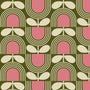 Orla Kiely Striped Tulip Blackout Made To Measure Roller Blind Pickel Sample Image