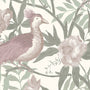 Laura Ashley Osterley Birds Made to Measure Curtain Mulberry Sample Image