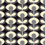 Orla Kiely Oval Flower Made to Measure Blackout Roller Blind Cool Grey Sample Image
