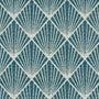 ANTE DECOR Paris Woven Made To Measure Curtains Blue Sample Image